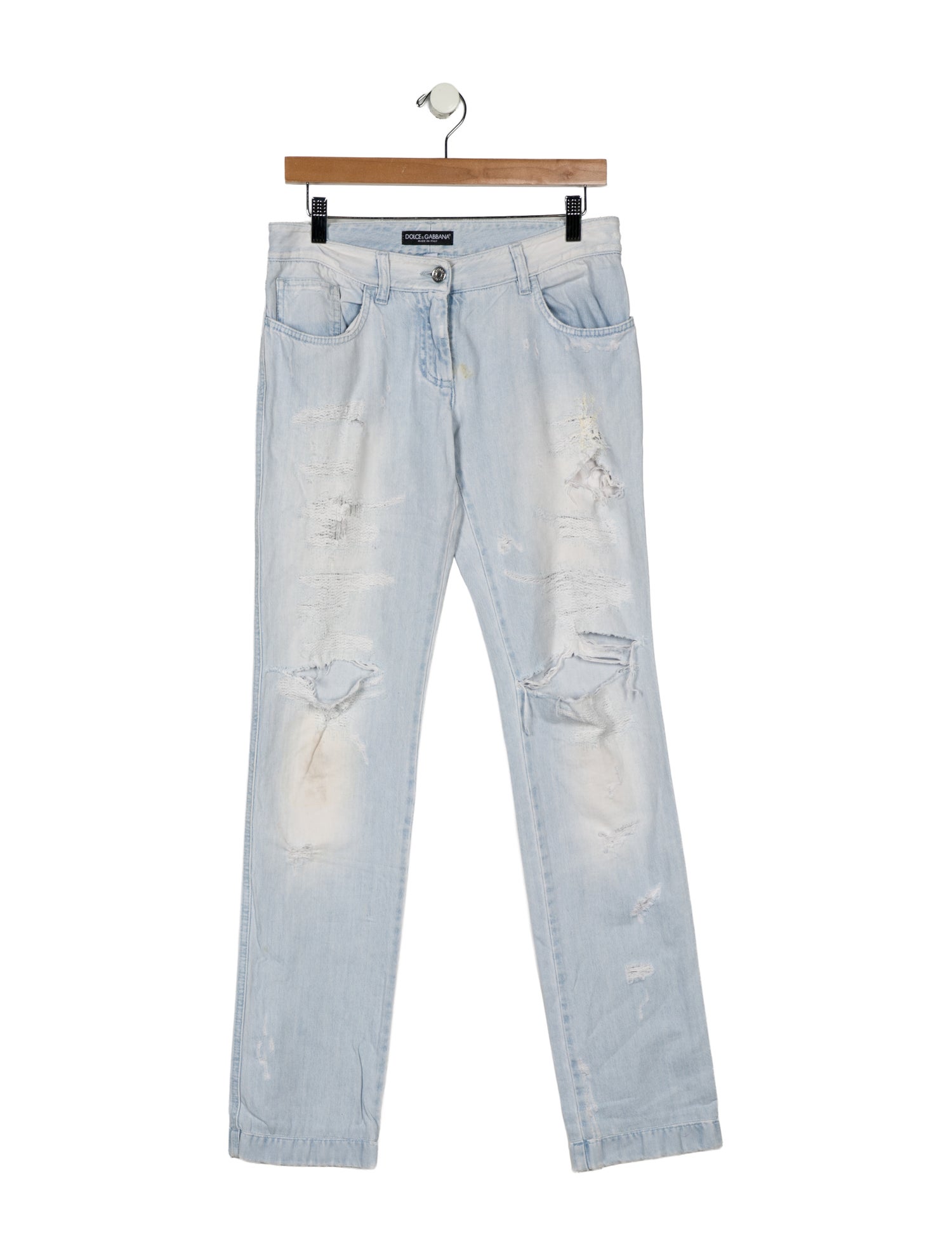 Dolce & Gabbana Low-Rise Straight Leg Jeans