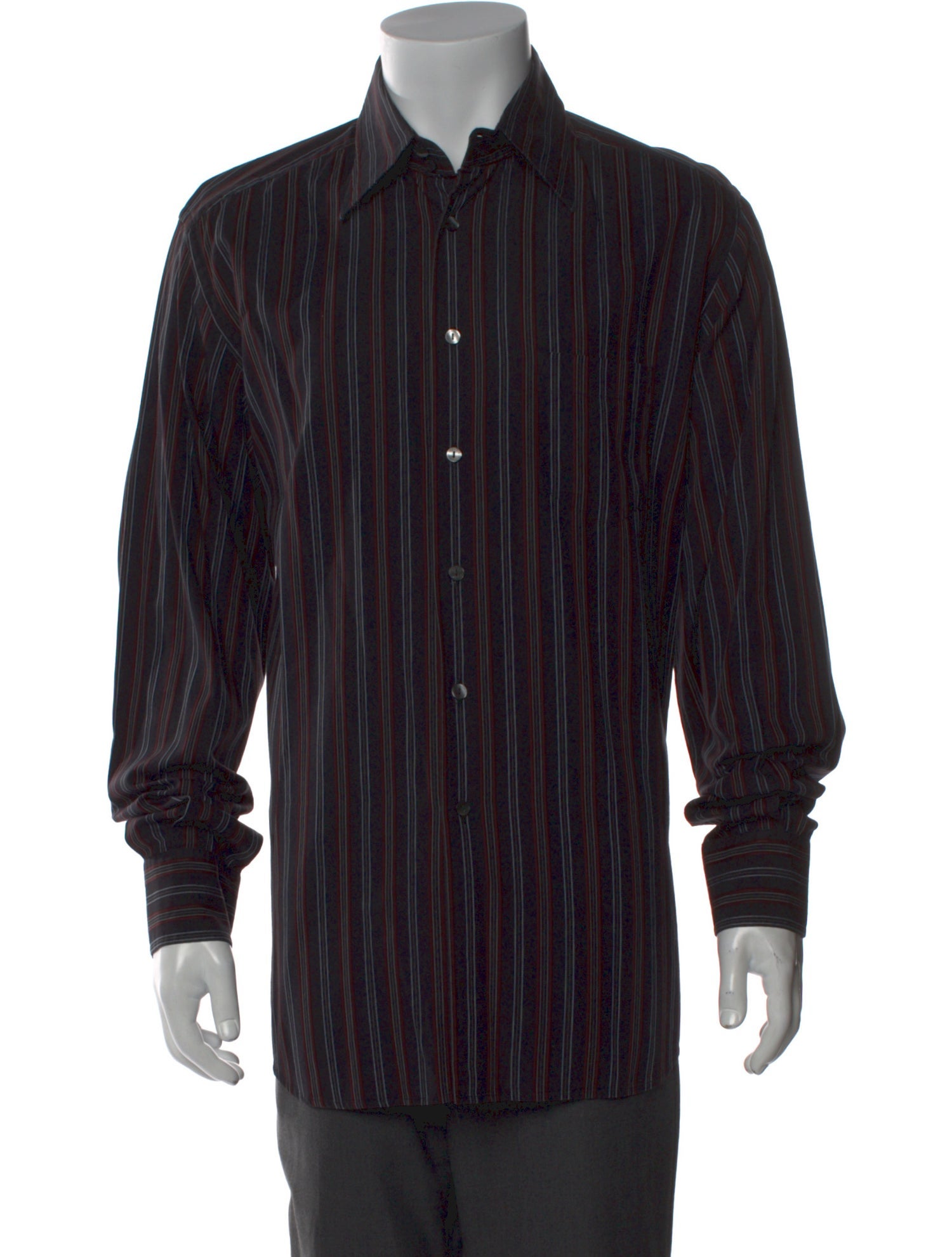 Dolce & Gabbana Striped Long Sleeve Dress Shirt