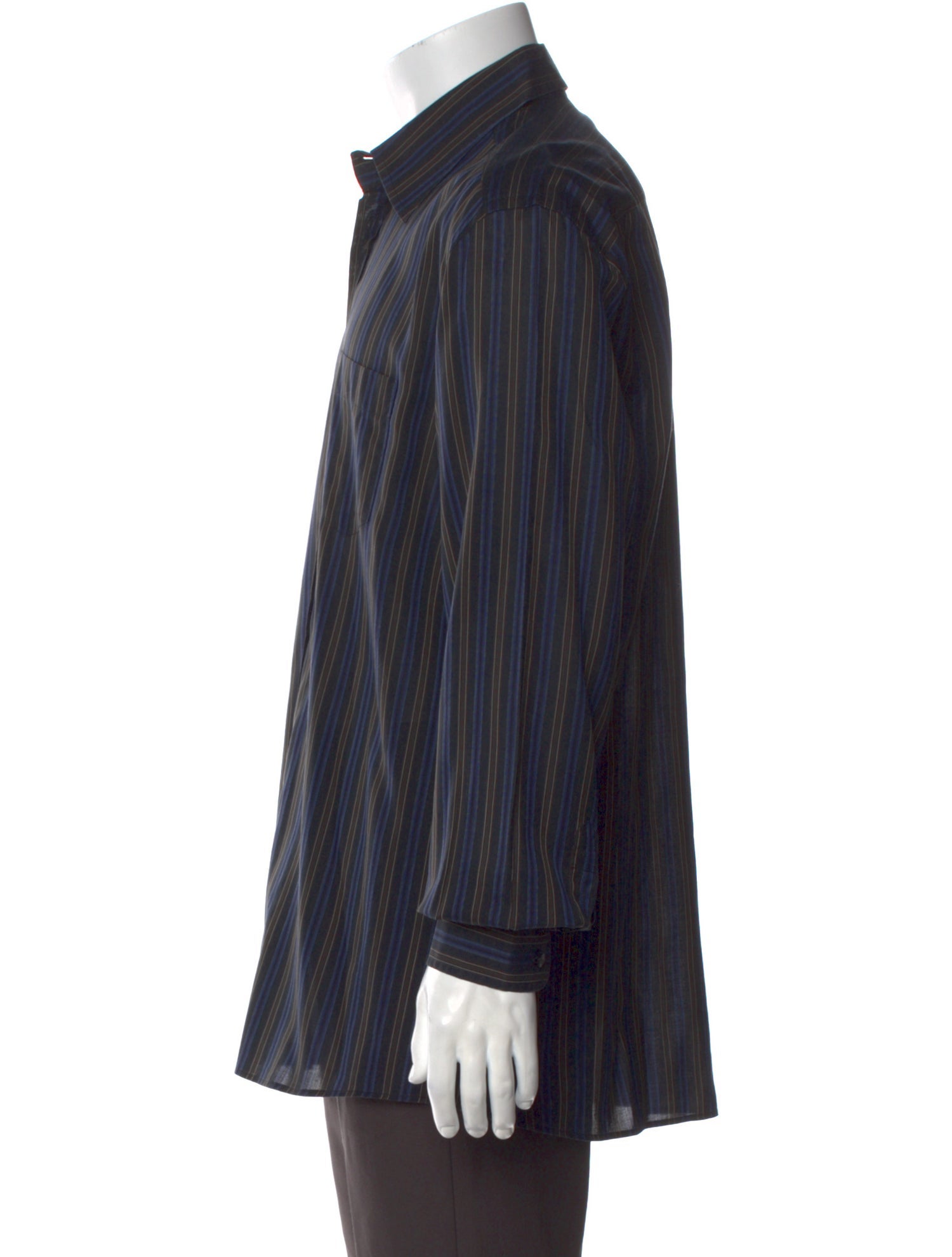 Dolce & Gabbana Striped Long Sleeve Dress Shirt