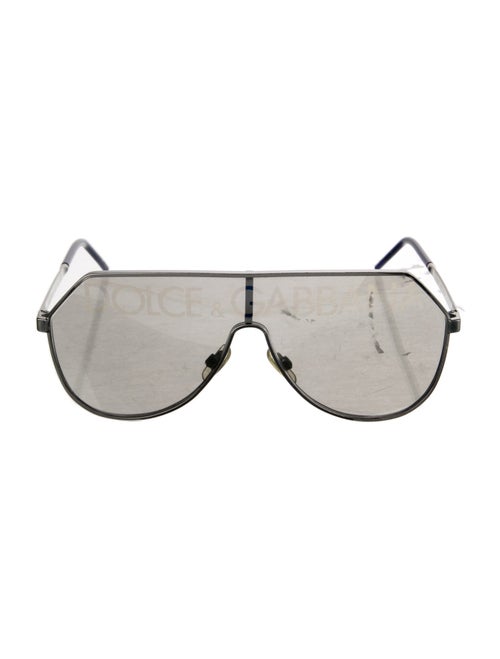 Dolce & Gabbana Shield Mirrored Sunglasses