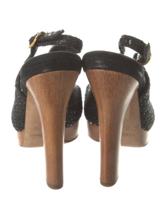 Dolce & Gabbana Colorblock Pattern Slingback Pumps