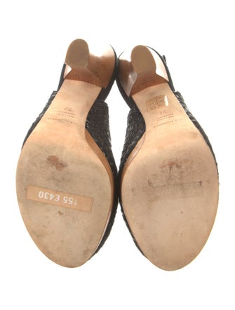 Dolce & Gabbana Colorblock Pattern Slingback Pumps