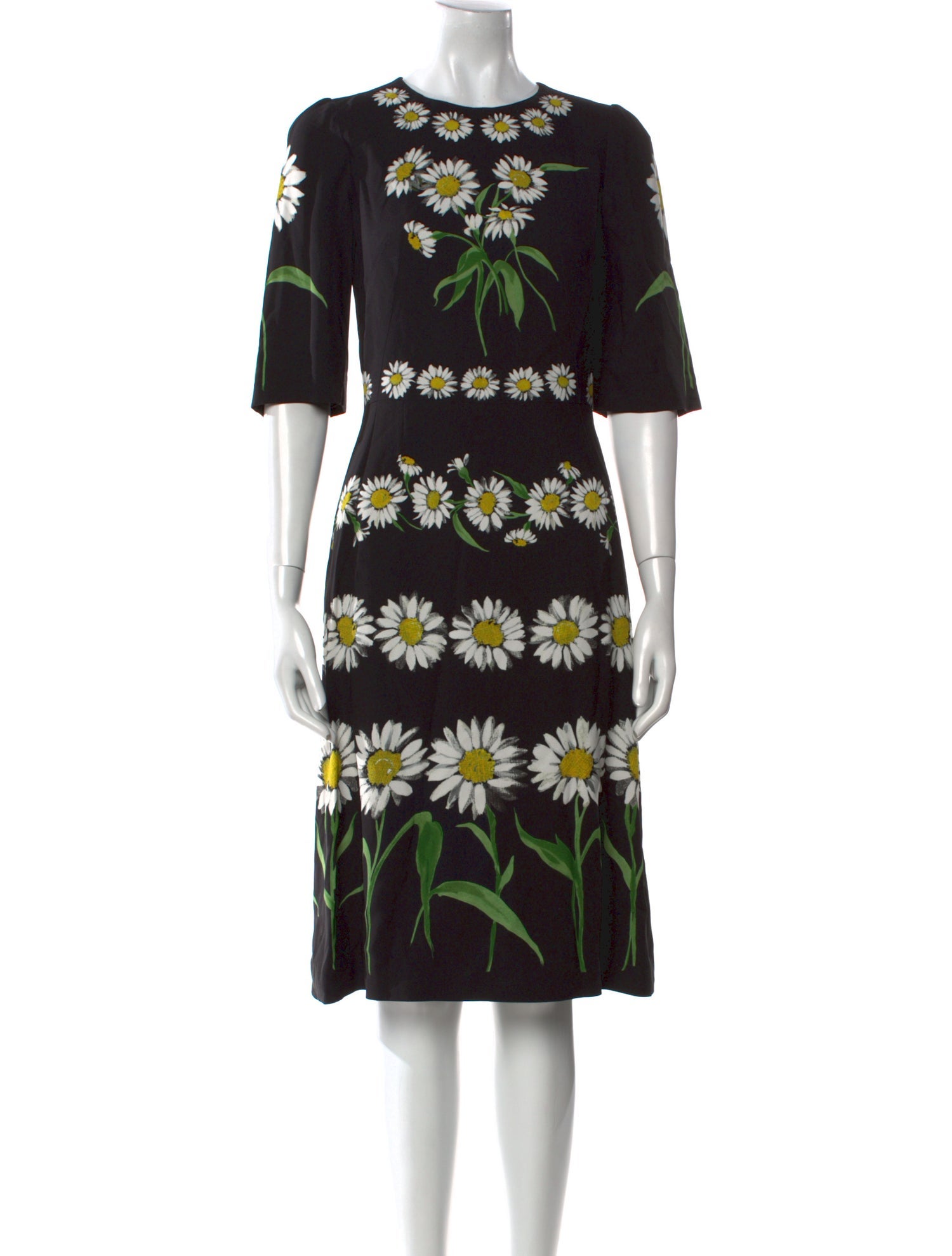 Dolce & Gabbana Floral Print Knee-Length Dress