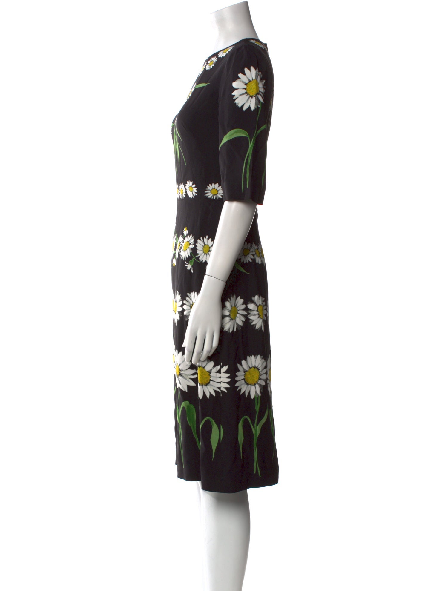 Dolce & Gabbana Floral Print Knee-Length Dress