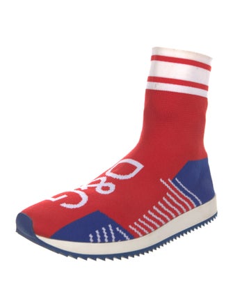 Dolce & Gabbana Colorblock Pattern Sock Sneakers