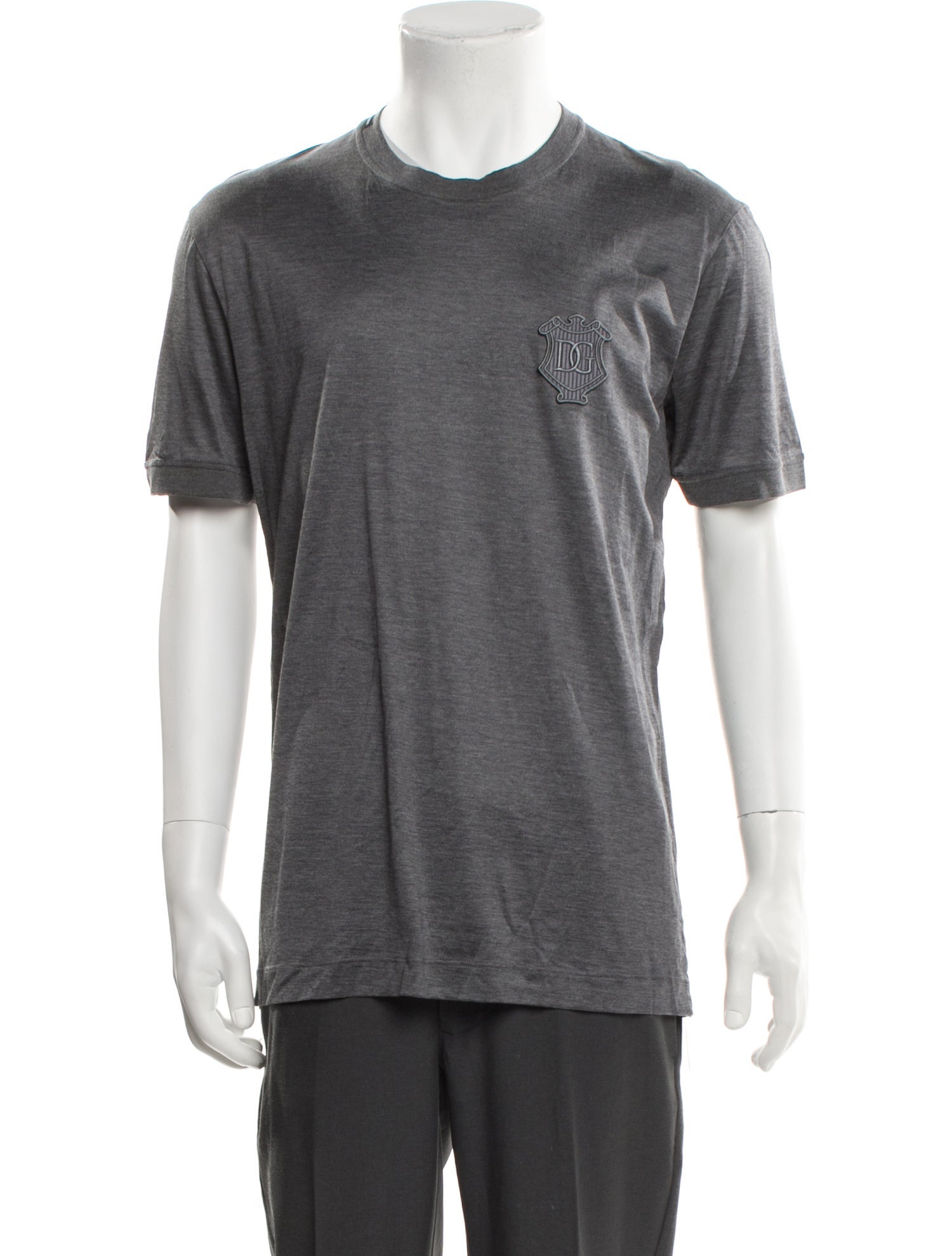 Dolce & Gabbana Silk Crew Neck T-Shirt w/ Tags