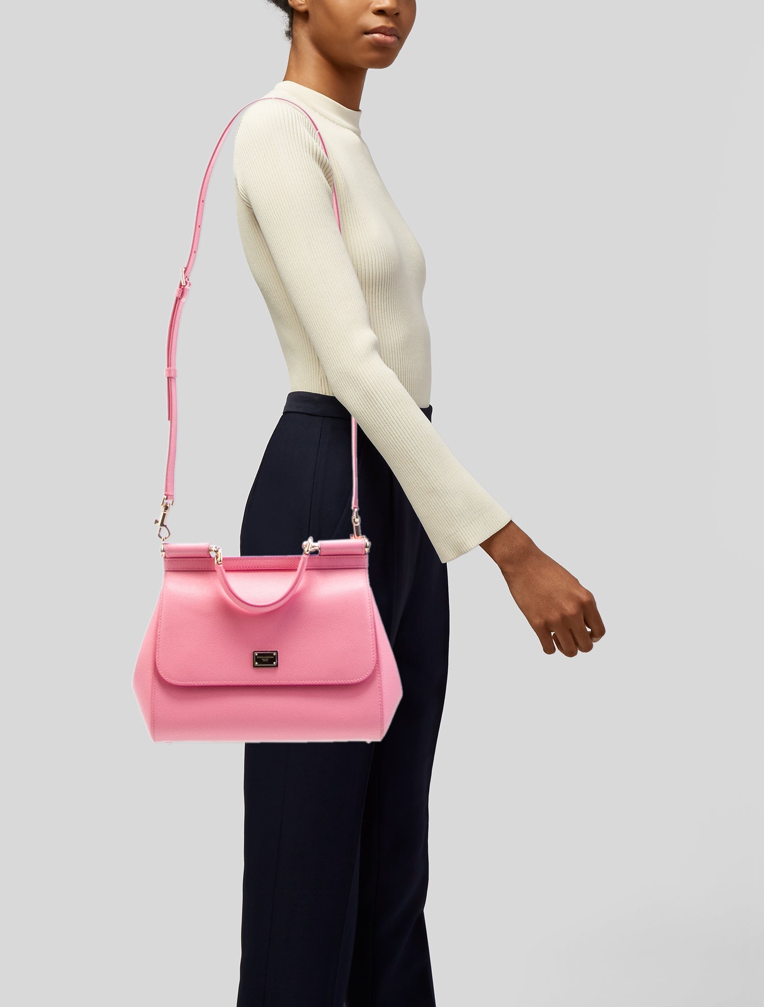 Dolce & Gabbana Leather large Sicily tote bag Large