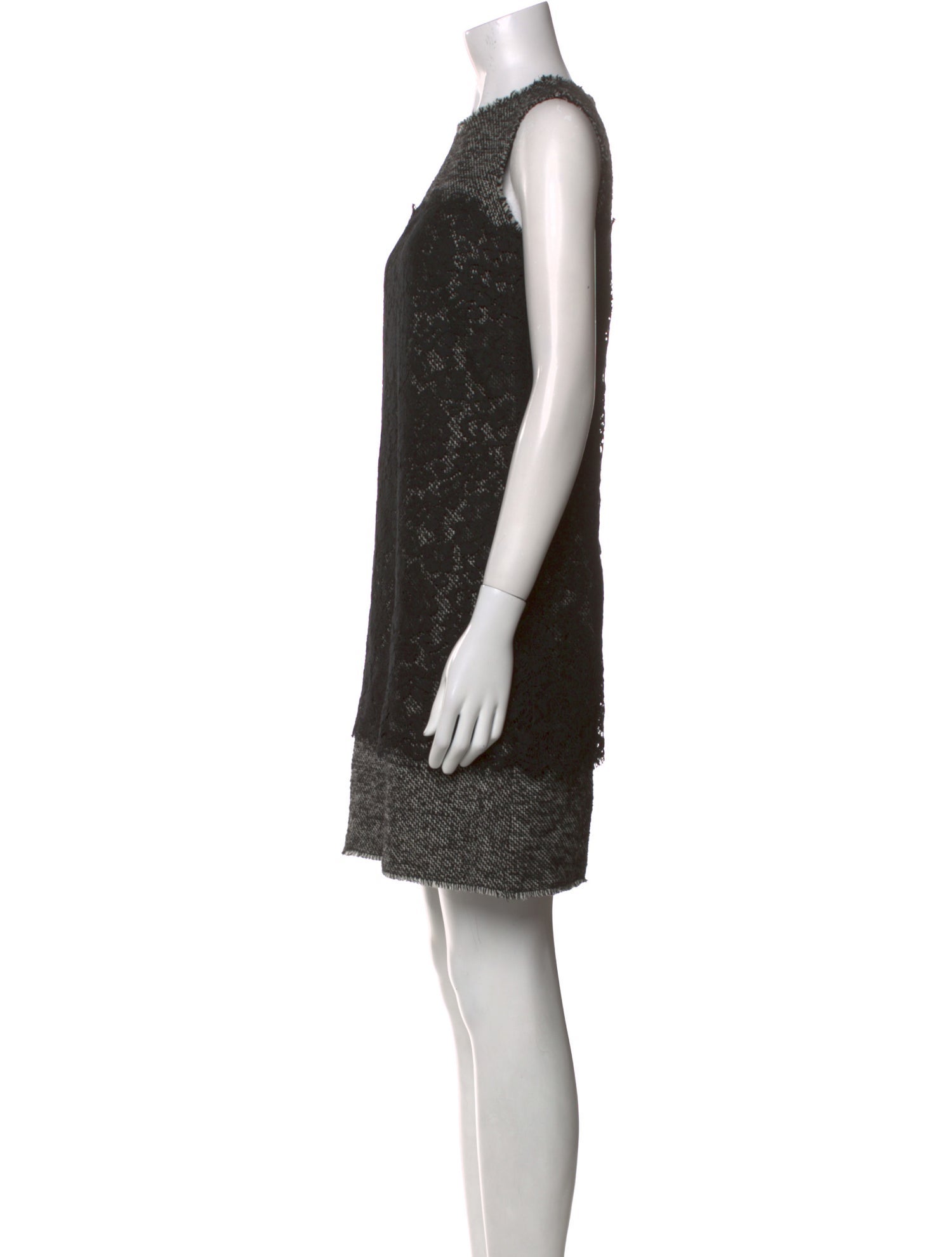 Dolce & Gabbana Crew Neck Mini Dress