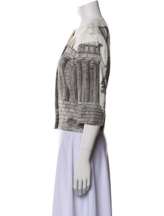 Dolce & Gabbana Linen Tweed Pattern Jacket