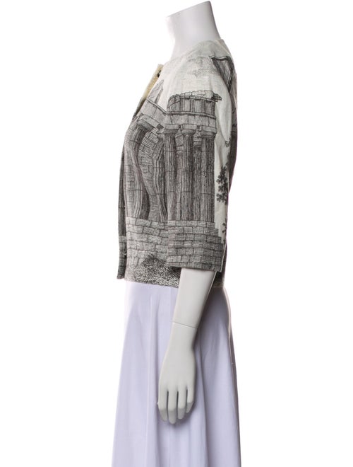 Dolce & Gabbana Linen Tweed Pattern Jacket