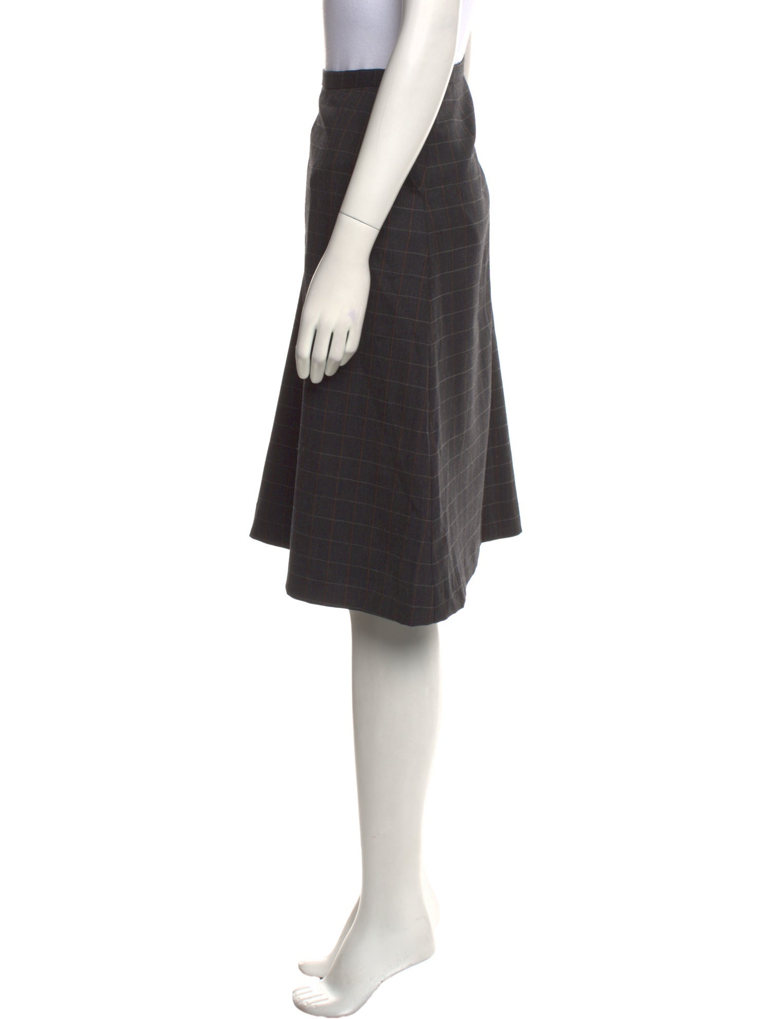 Dolce & Gabbana Virgin Wool Knee-Length Skirt