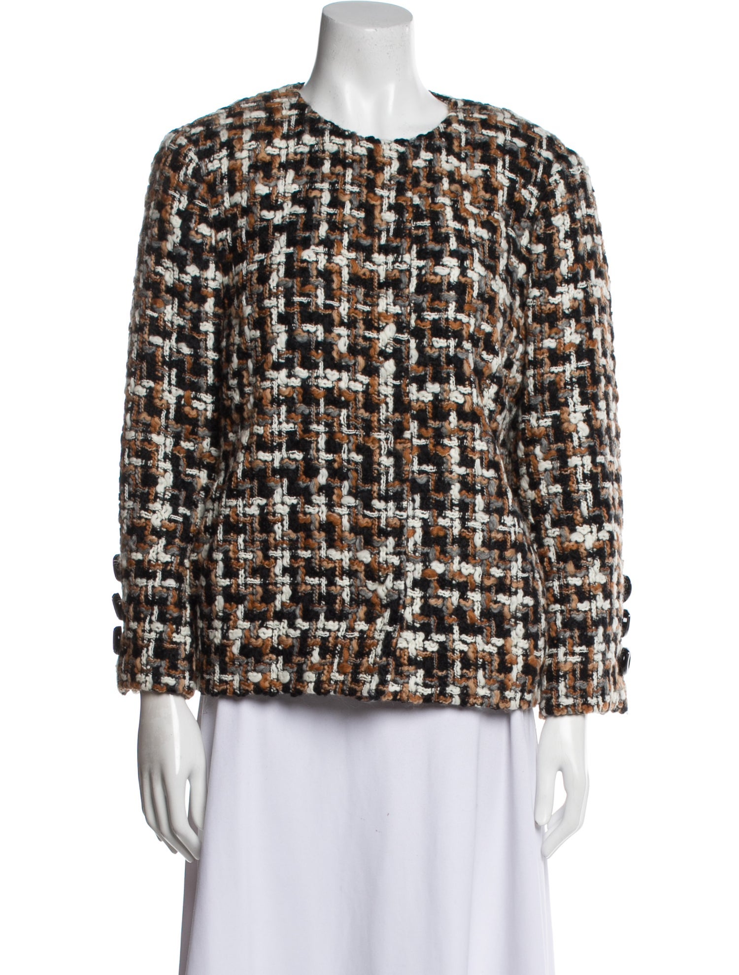 Dolce & Gabbana Wool Tweed Pattern Jacket