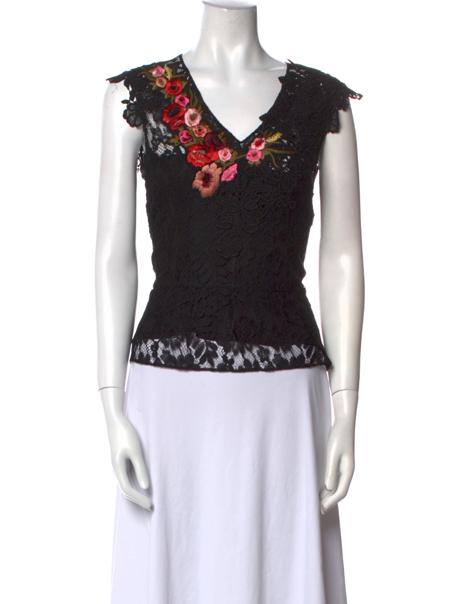 Dolce & Gabbana Graphic Print V-Neck Top