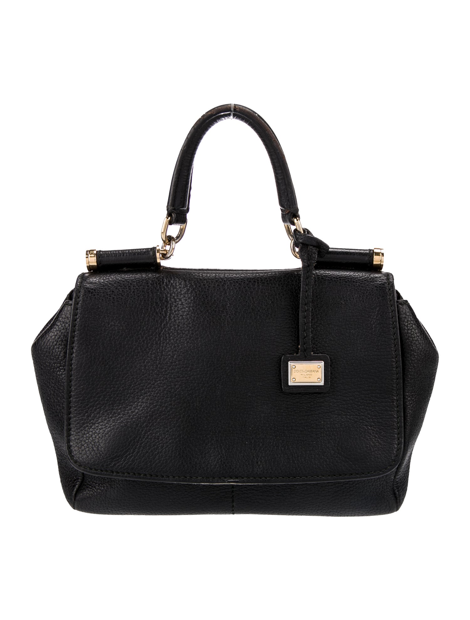 Dolce & Gabbana Leather Top Handle Bag Mini