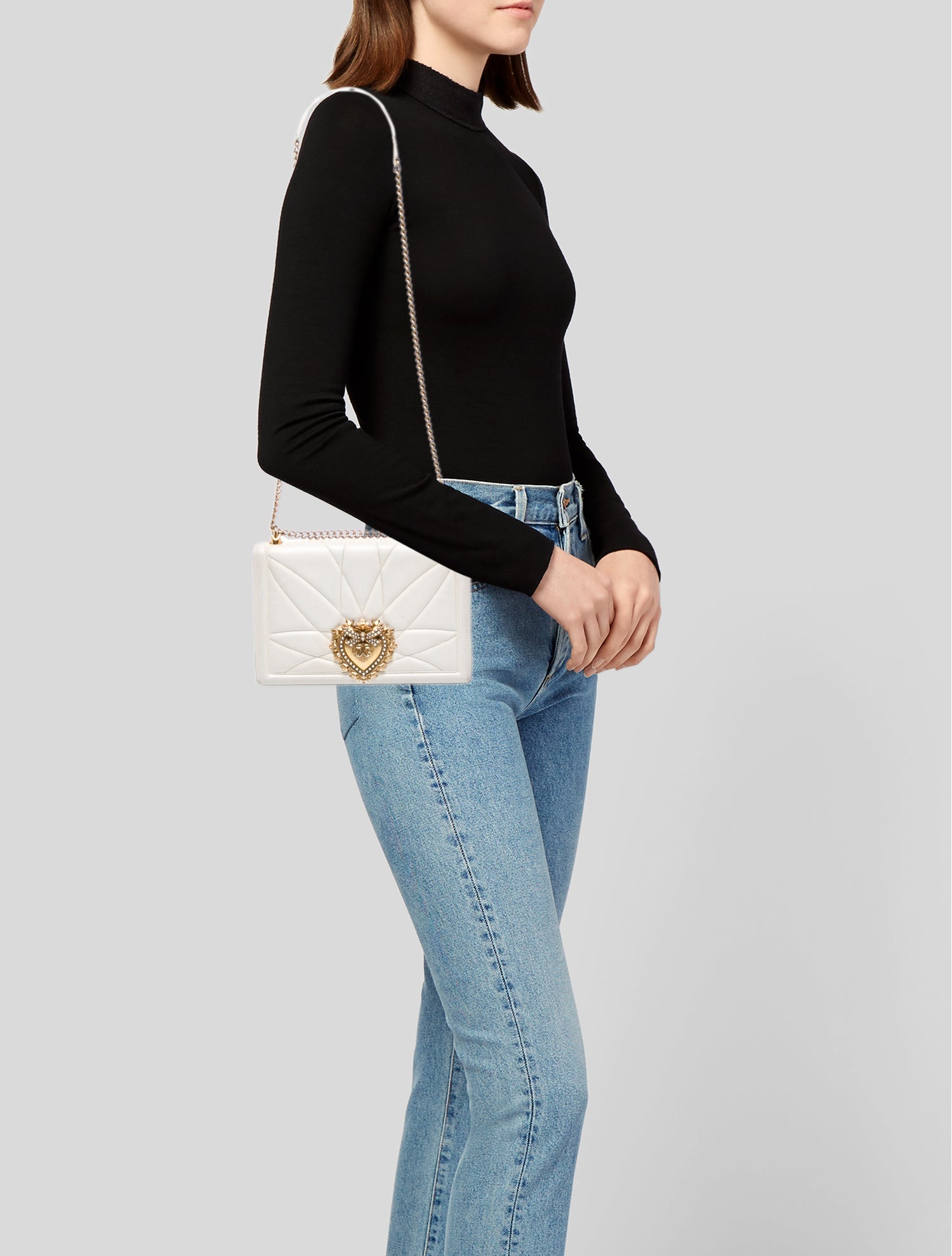 Dolce & Gabbana Faux Pearl Shoulder Bag