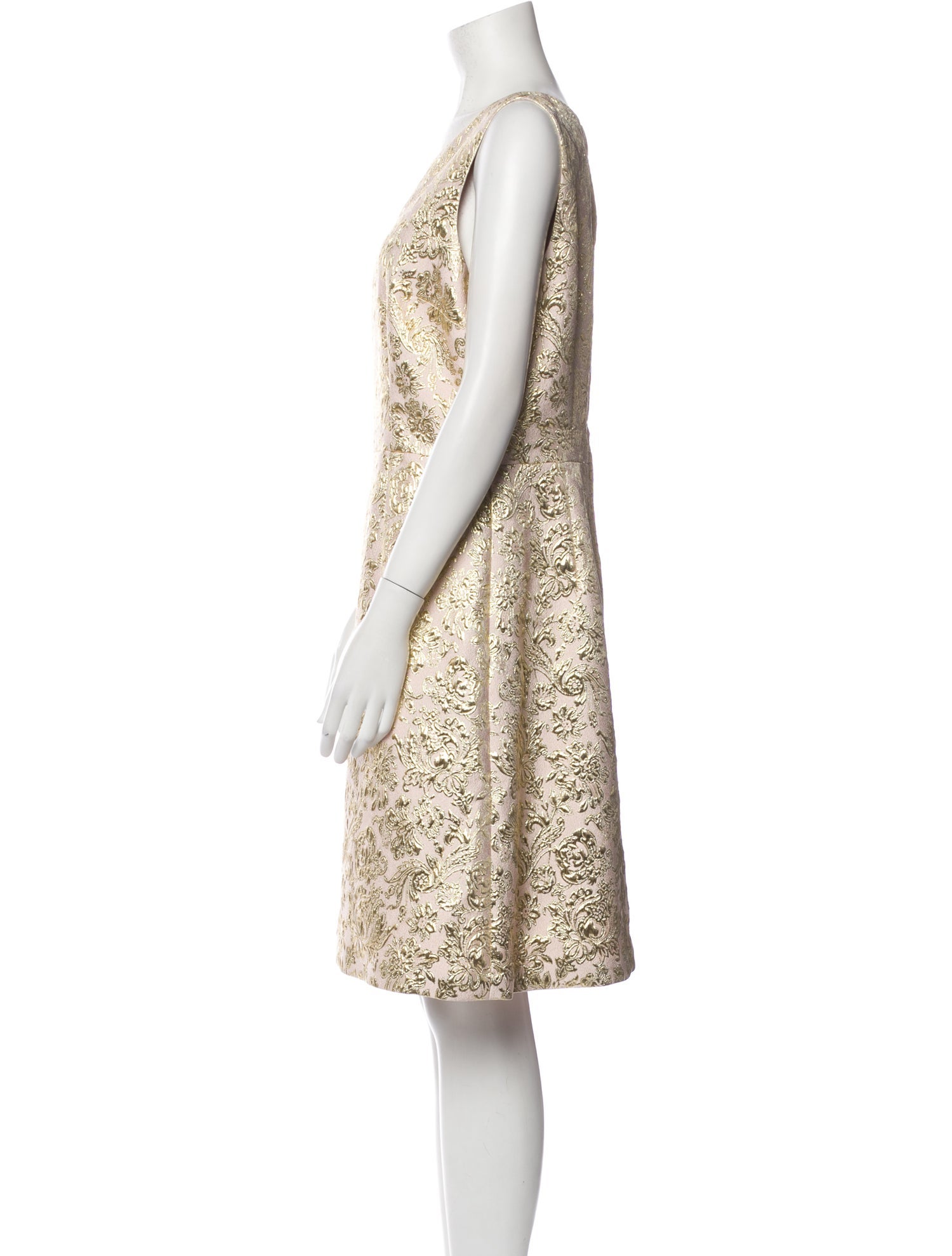 Dolce & Gabbana Bateau Neckline Knee-Length Dress w/ Tags