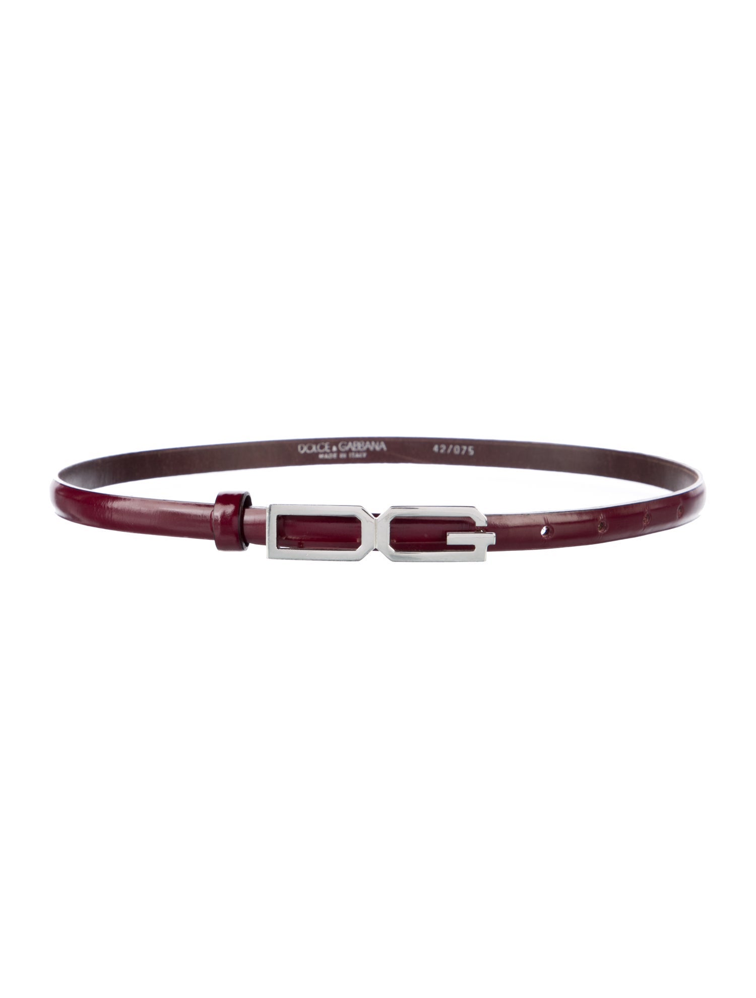 Dolce & Gabbana Skinny Leather Waist Belt