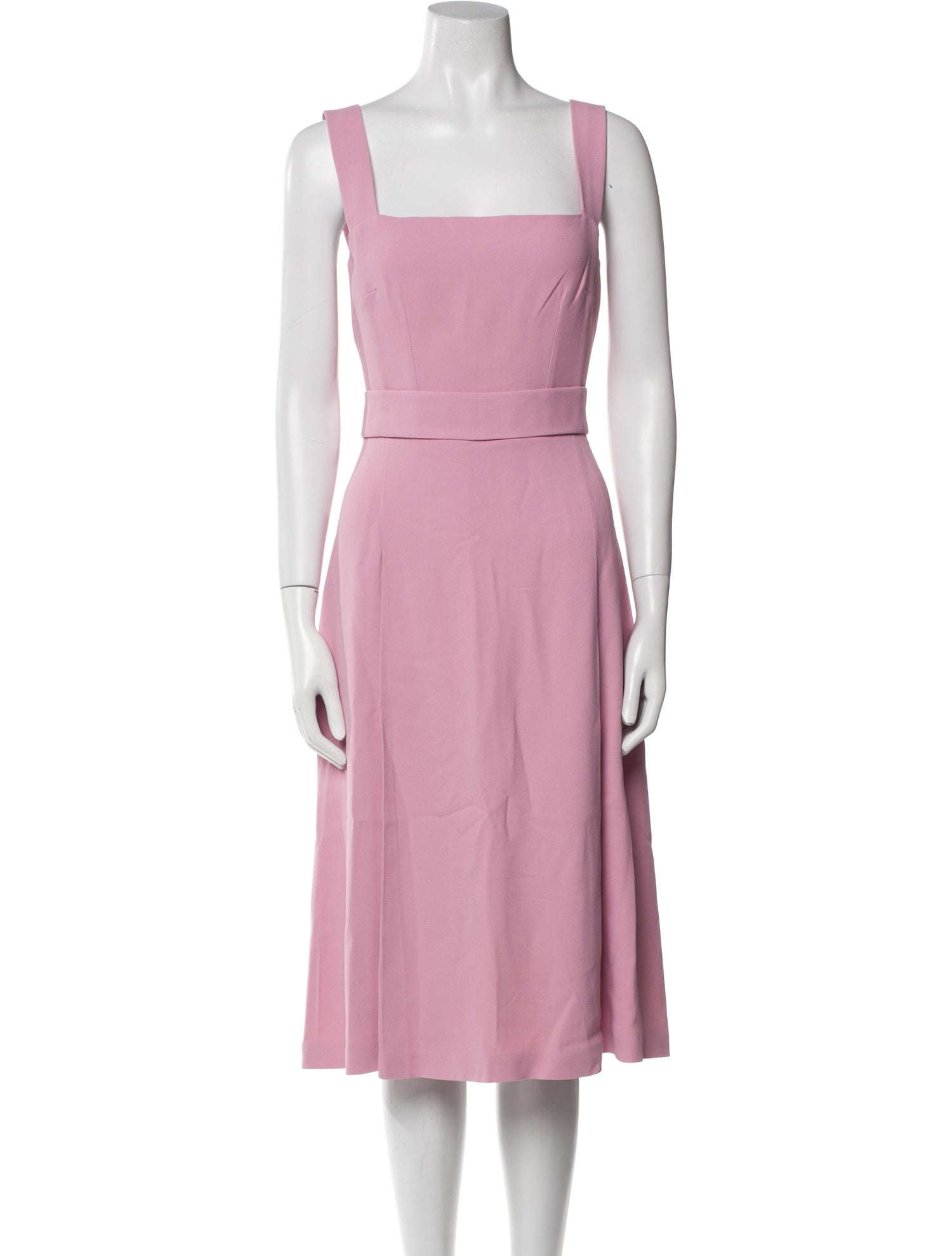 Dolce & Gabbana Square Neckline Midi Length Dress