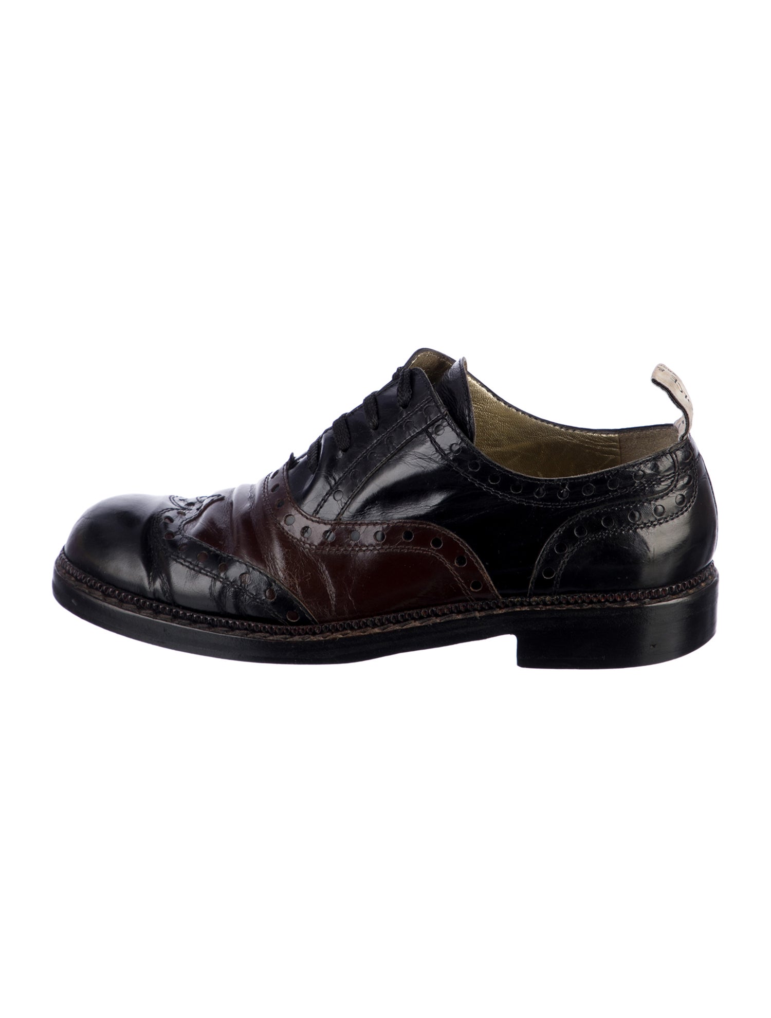 Dolce & Gabbana Leather Crystal Embellishments Oxfords