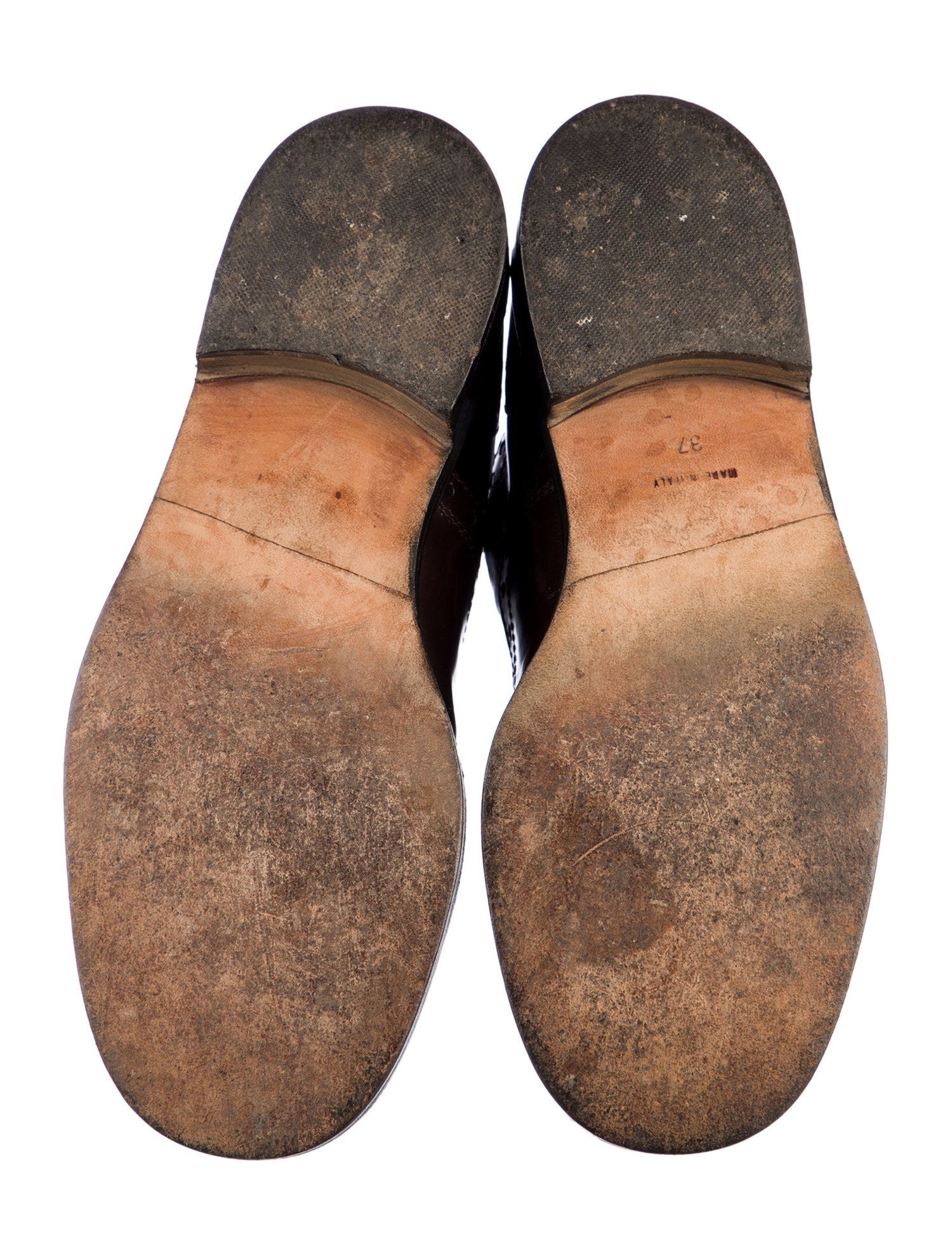 Dolce & Gabbana Leather Crystal Embellishments Oxfords