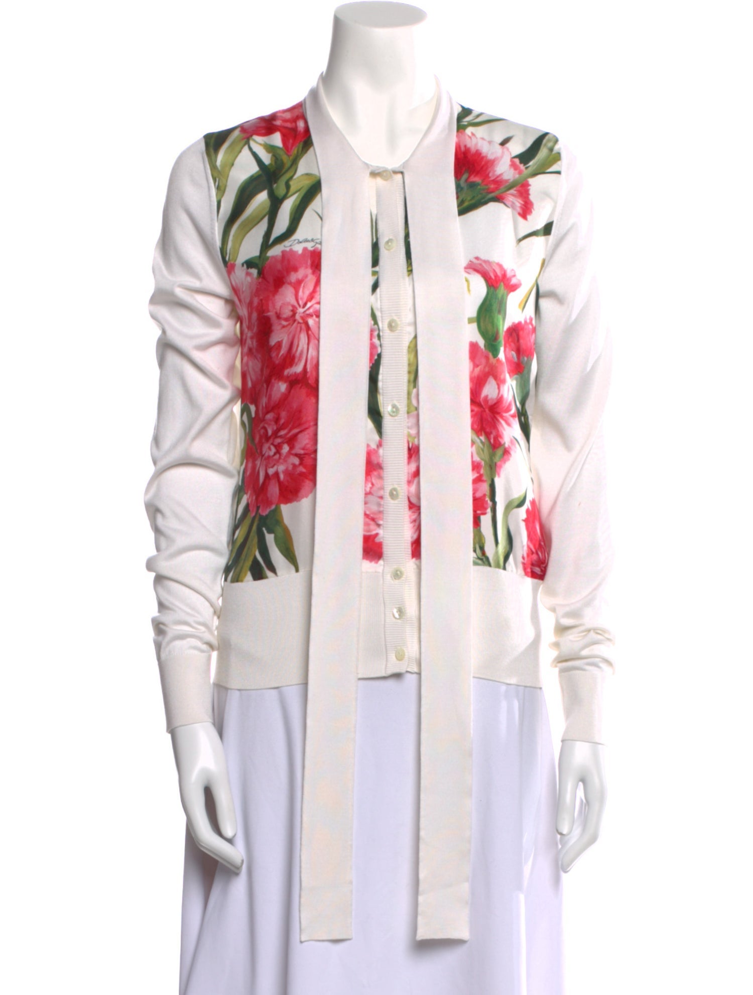 Dolce & Gabbana Silk Printed Sweater