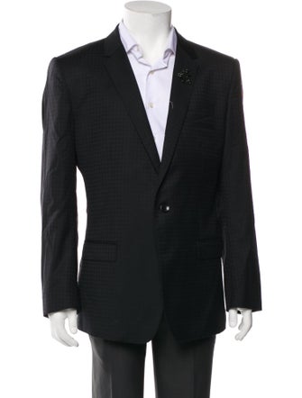 Dolce & Gabbana Virgin Wool Crystal Embellishments Blazer