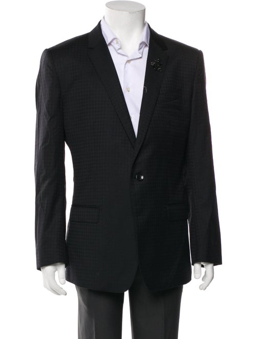 Dolce & Gabbana Virgin Wool Crystal Embellishments Blazer