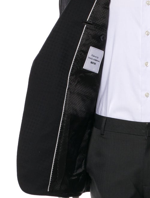 Dolce & Gabbana Virgin Wool Crystal Embellishments Blazer