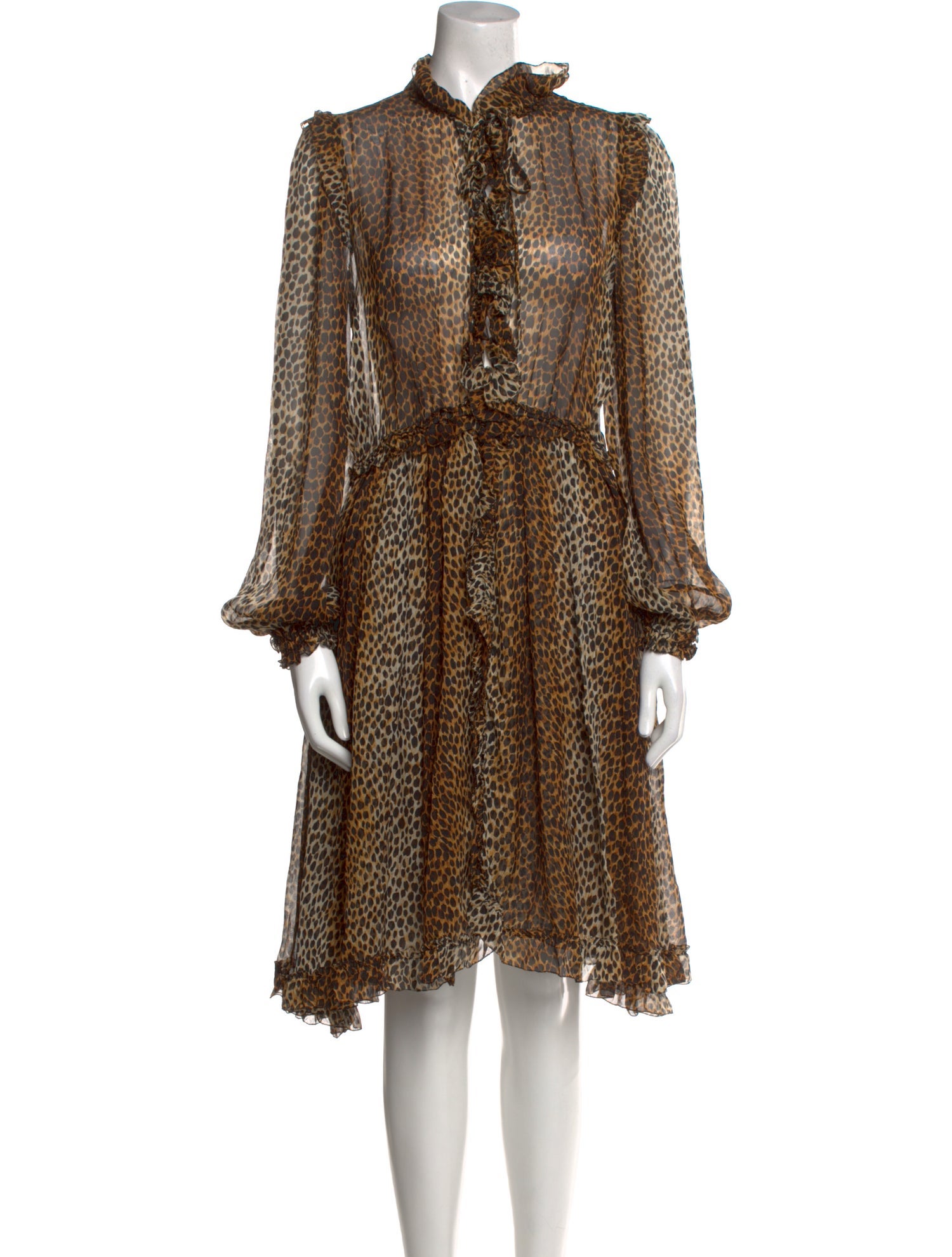 Dolce & Gabbana Animal Print Knee-Length Dress