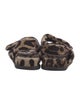 Dolce & Gabbana Terry Cloth Animal Print Slides