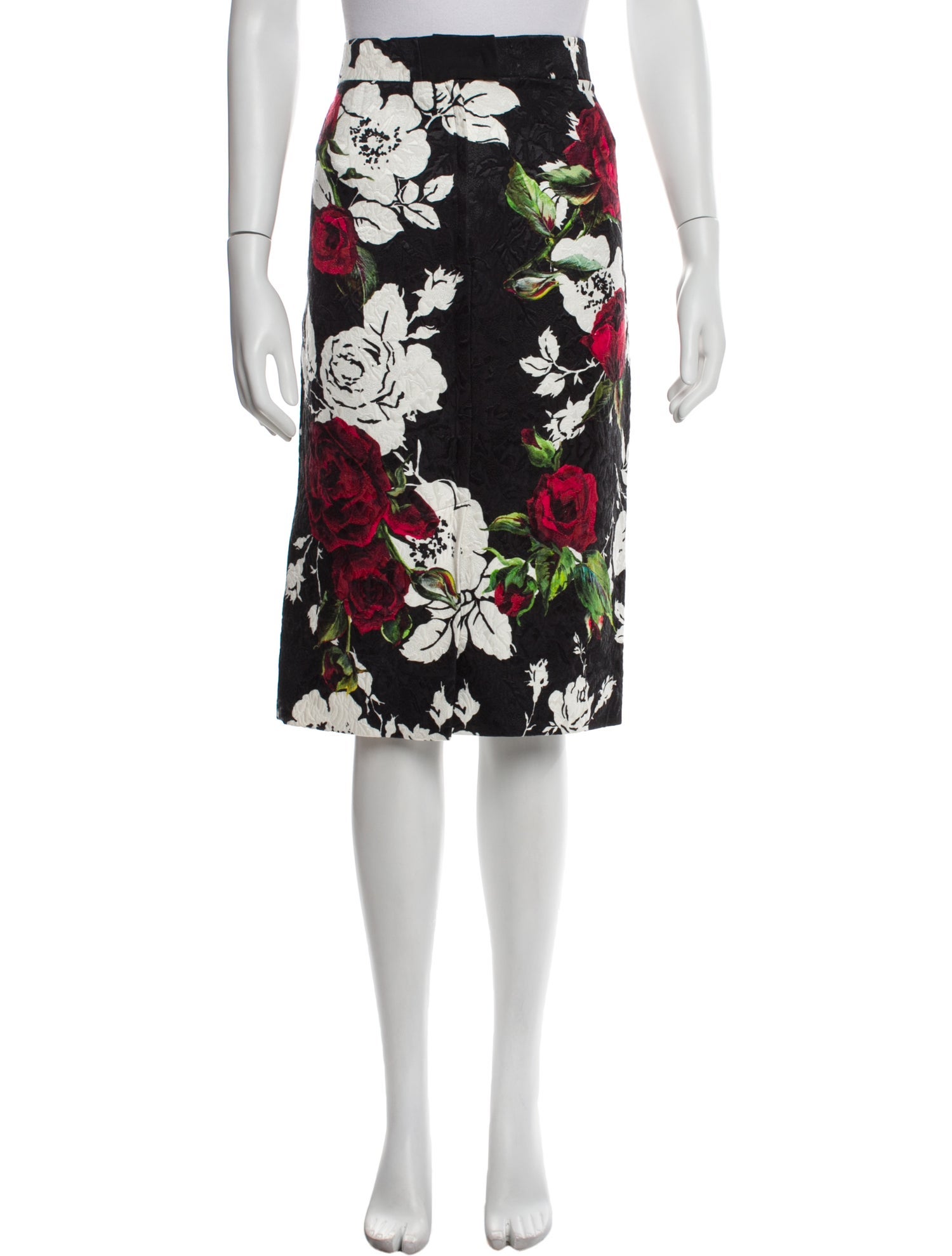 Dolce & Gabbana Floral Print Knee-Length Skirt