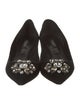 Dolce & Gabbana Suede Crystal Embellishments Flats