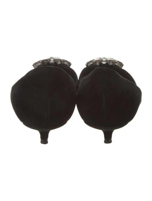 Dolce & Gabbana Suede Crystal Embellishments Flats