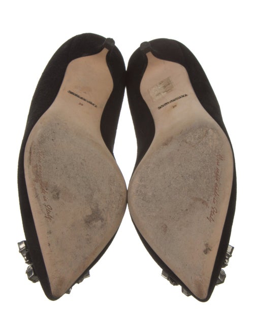 Dolce & Gabbana Suede Crystal Embellishments Flats