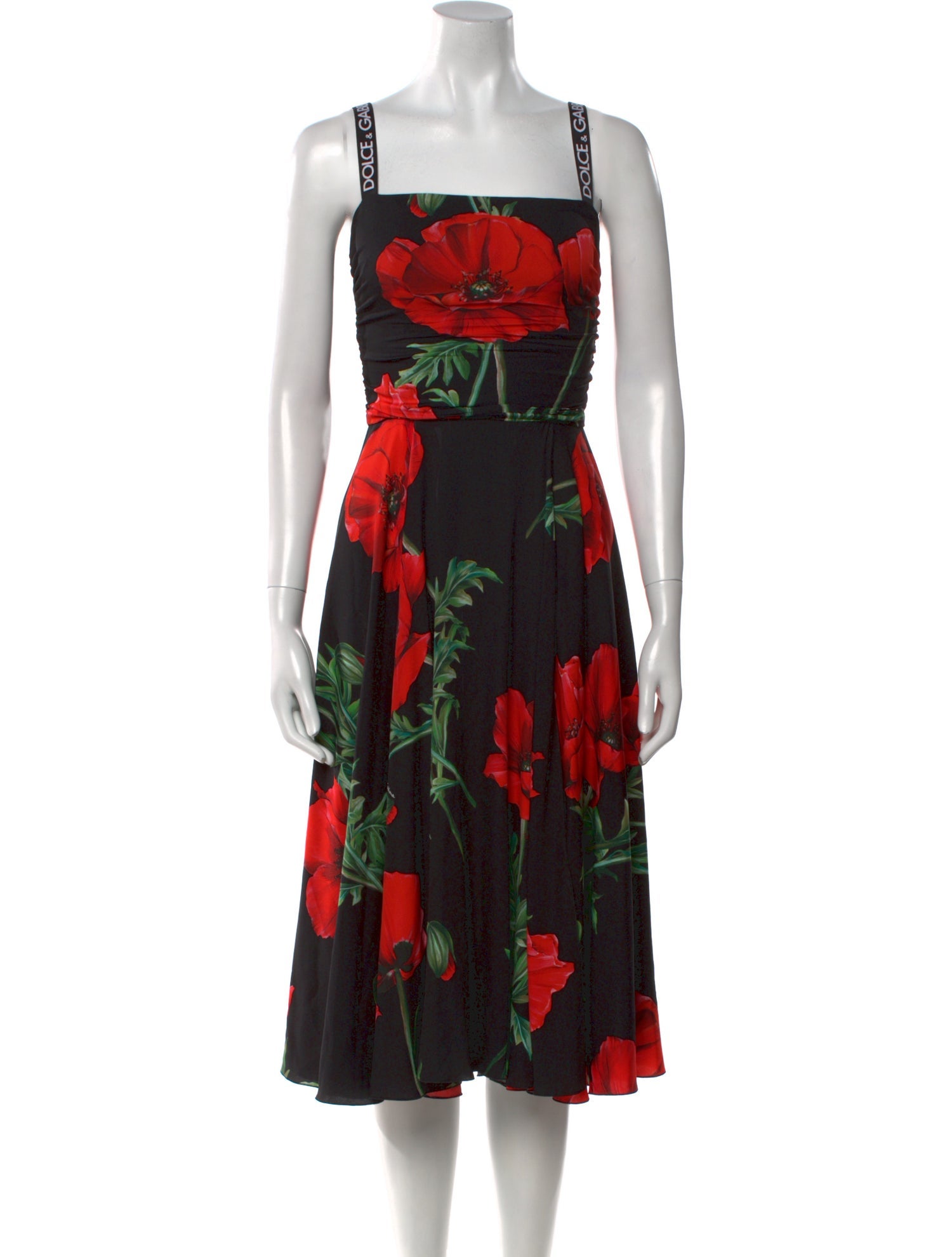Dolce & Gabbana Silk Midi Length Dress