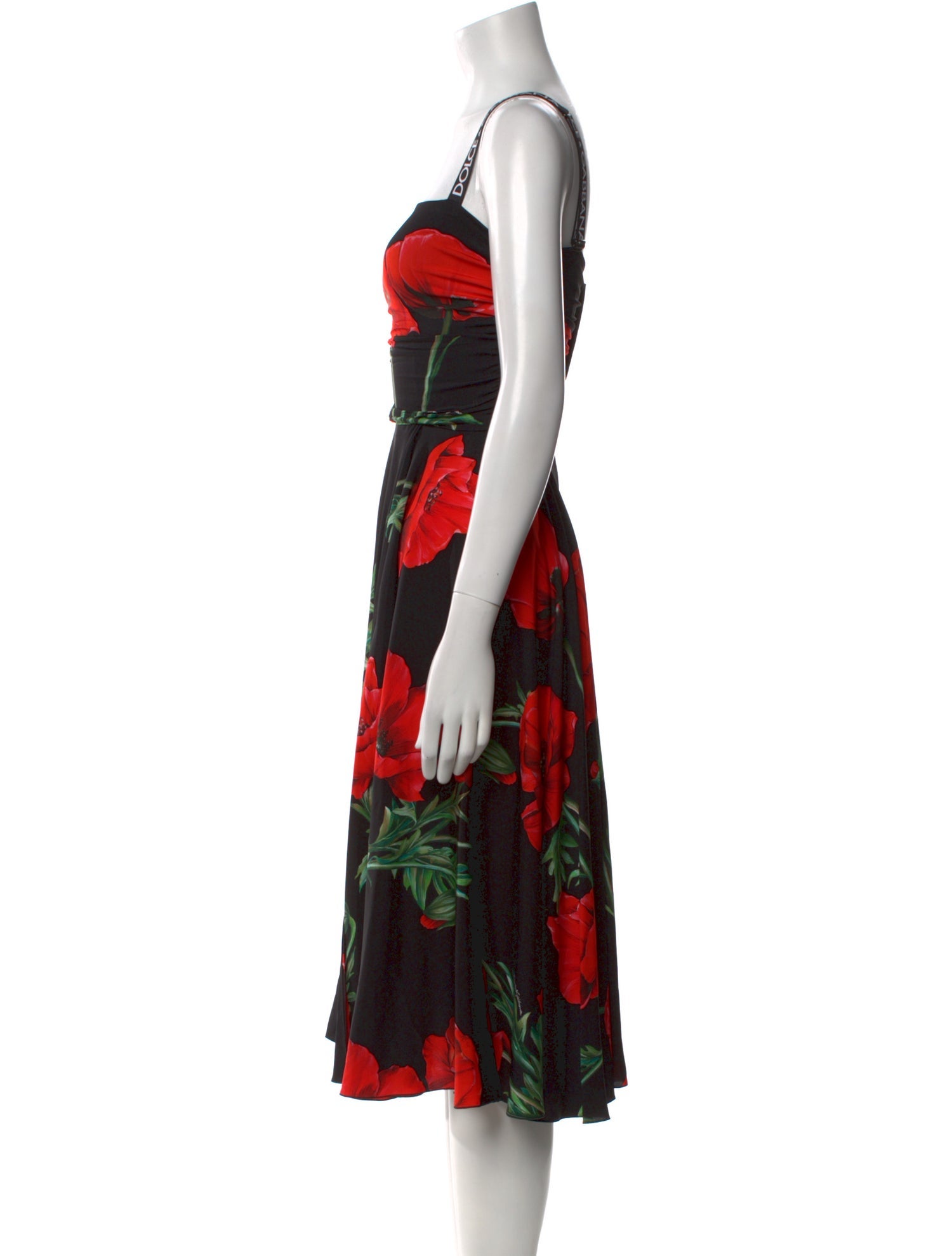 Dolce & Gabbana Silk Midi Length Dress