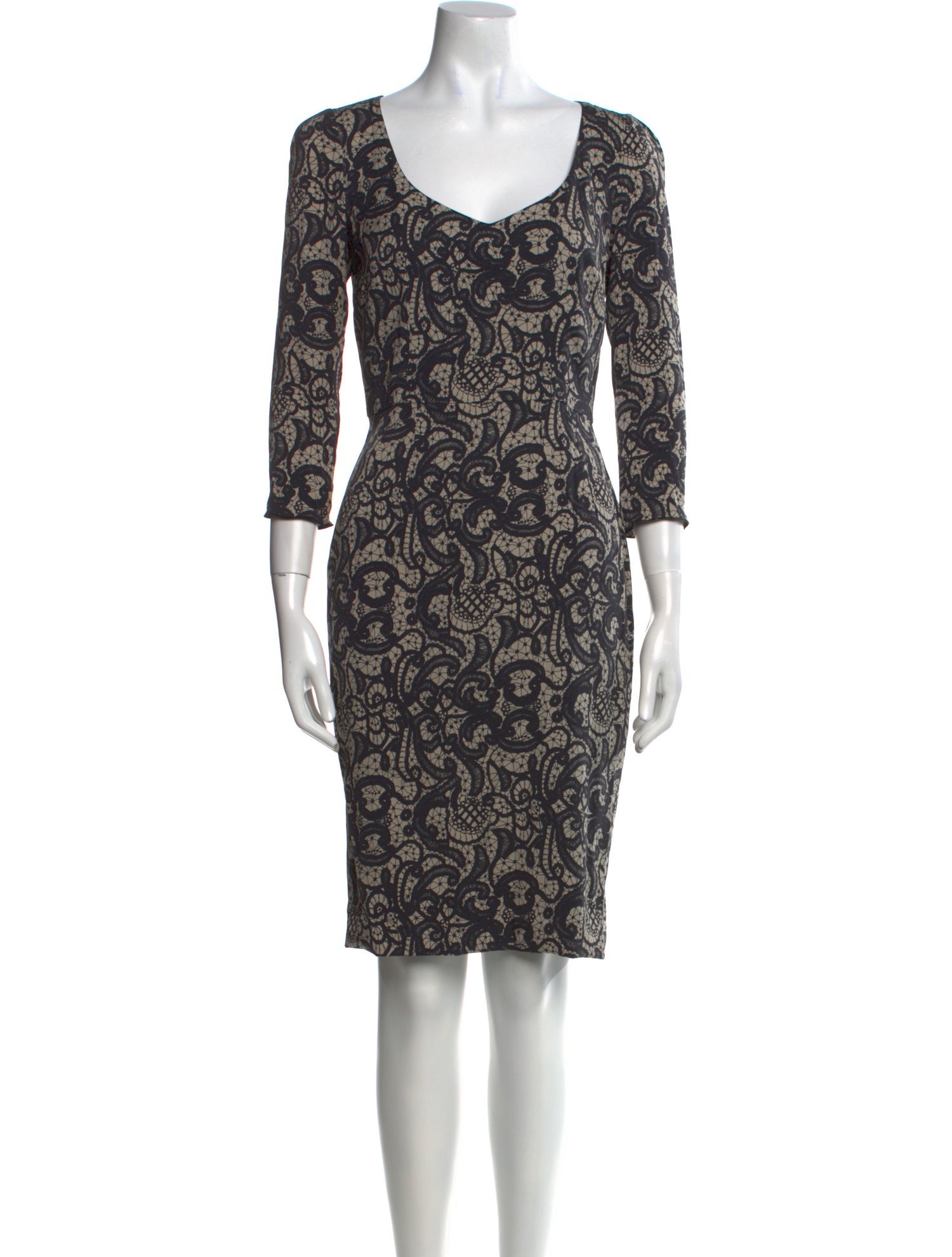 Dolce & Gabbana Silk Knee-Length Dress