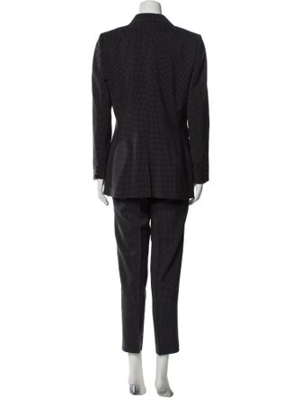 Dolce & Gabbana Virgin Wool Polka Dot Print Pantsuit
