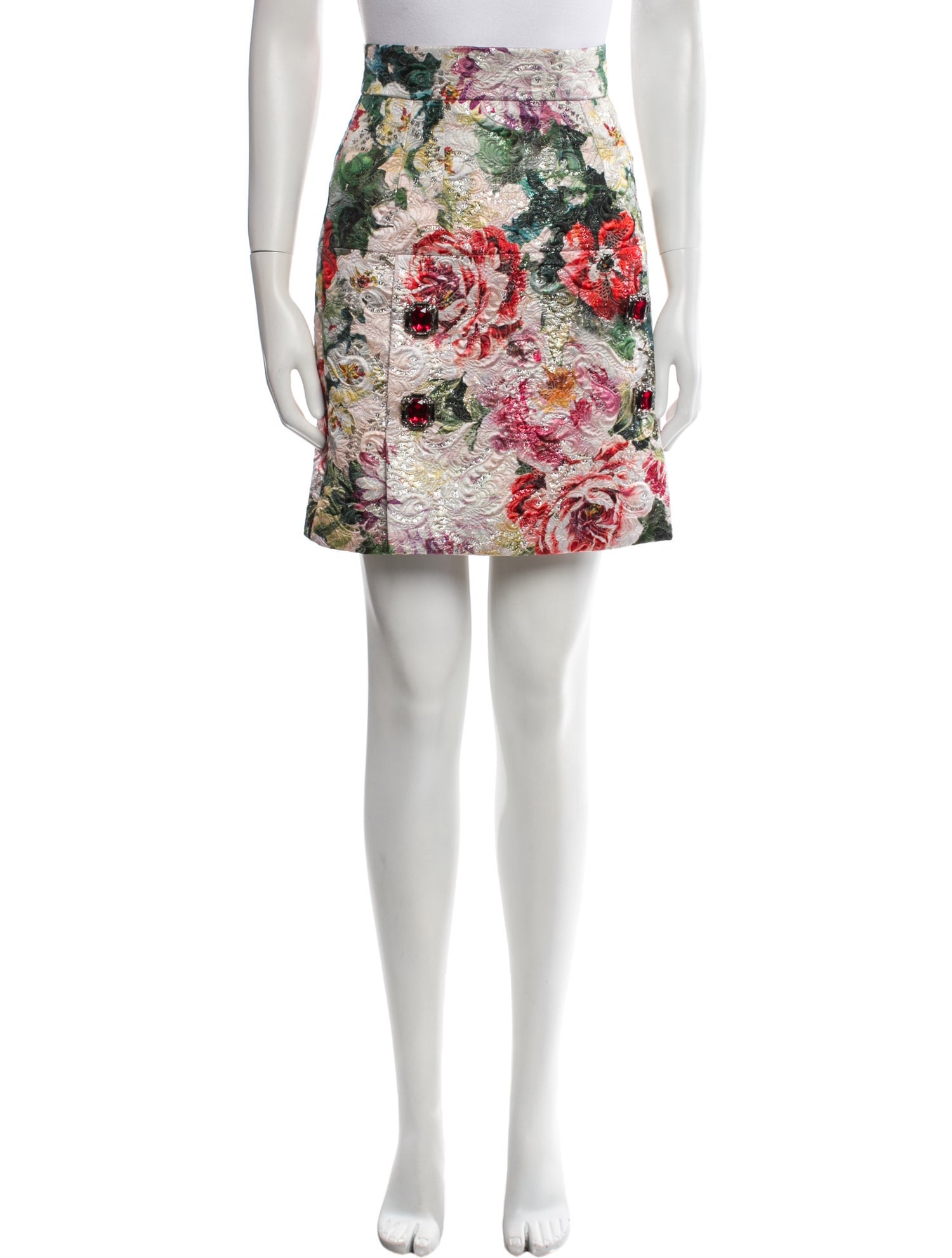 Dolce & Gabbana Floral Print Mini Skirt