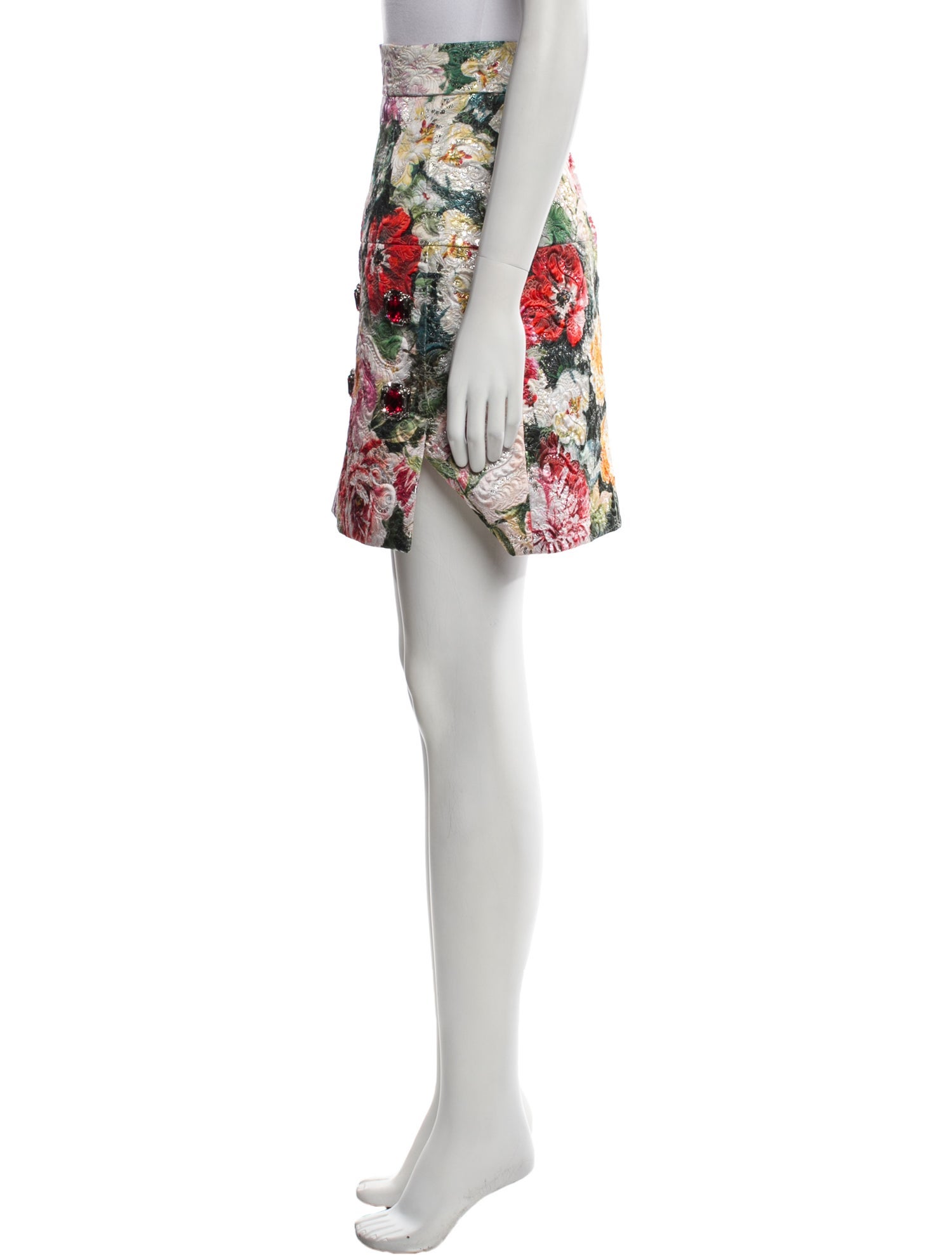 Dolce & Gabbana Floral Print Mini Skirt