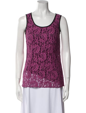 Dolce & Gabbana Printed Scoop Neck Top