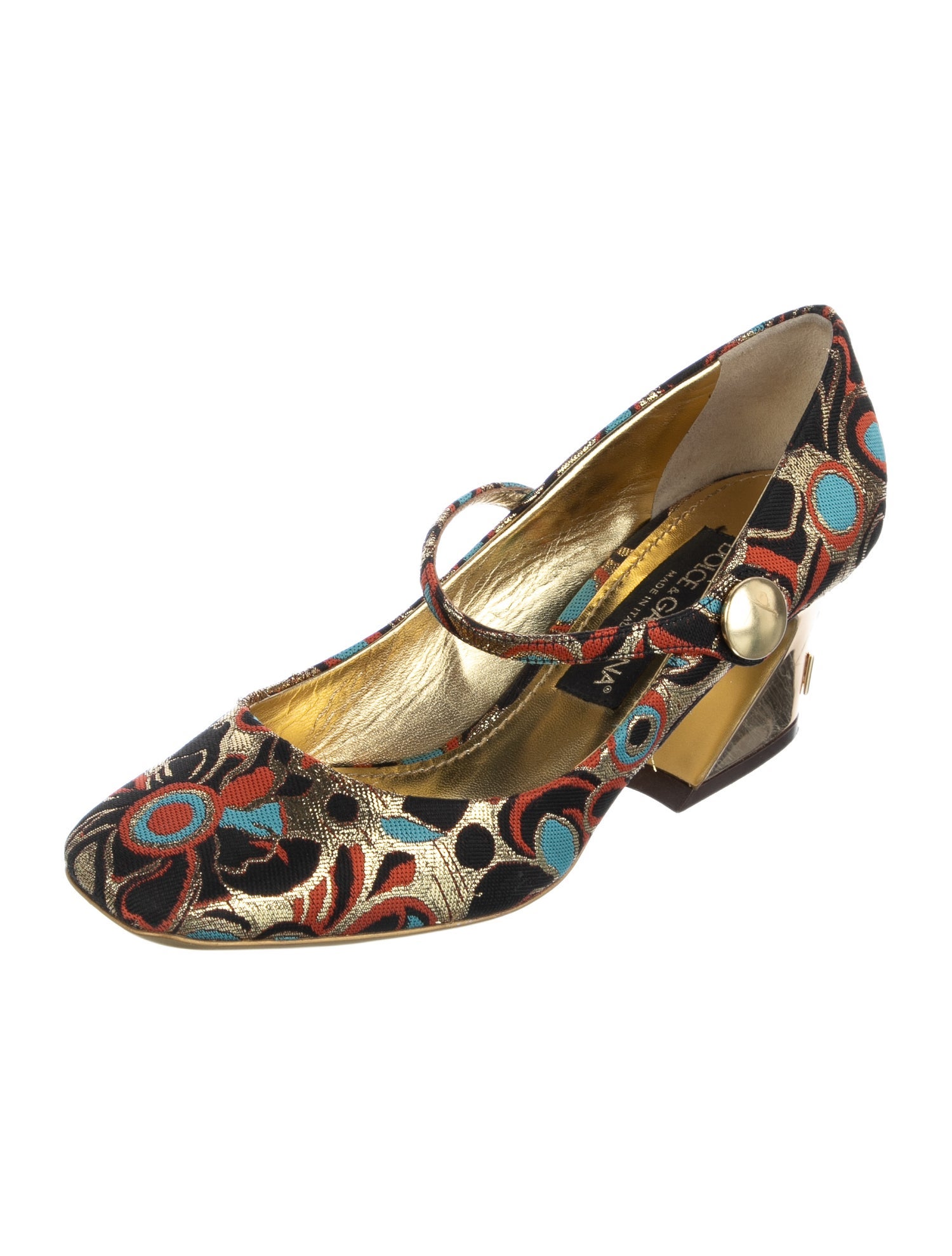 Dolce & Gabbana Printed Slingback Pumps