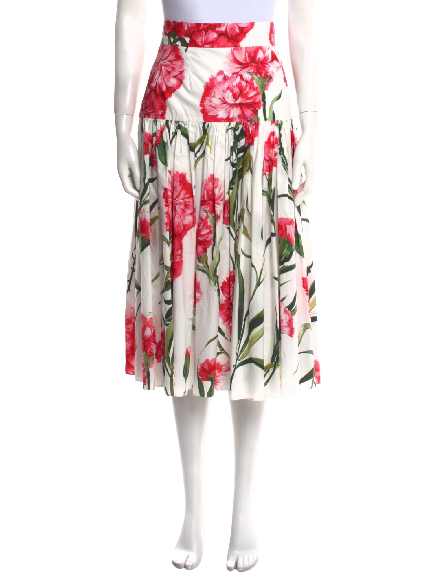 Dolce & Gabbana Floral Print Long Skirt