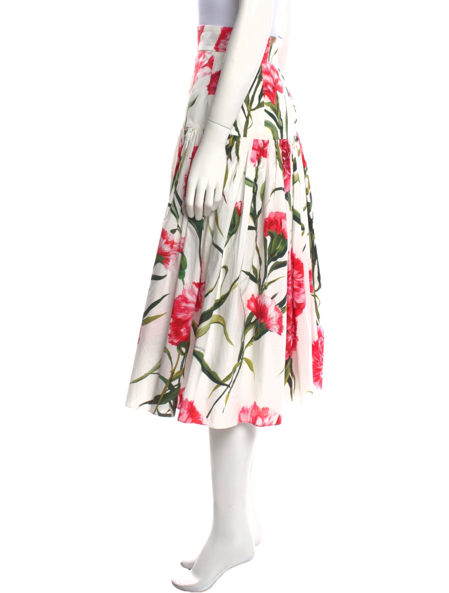 Dolce & Gabbana Floral Print Long Skirt