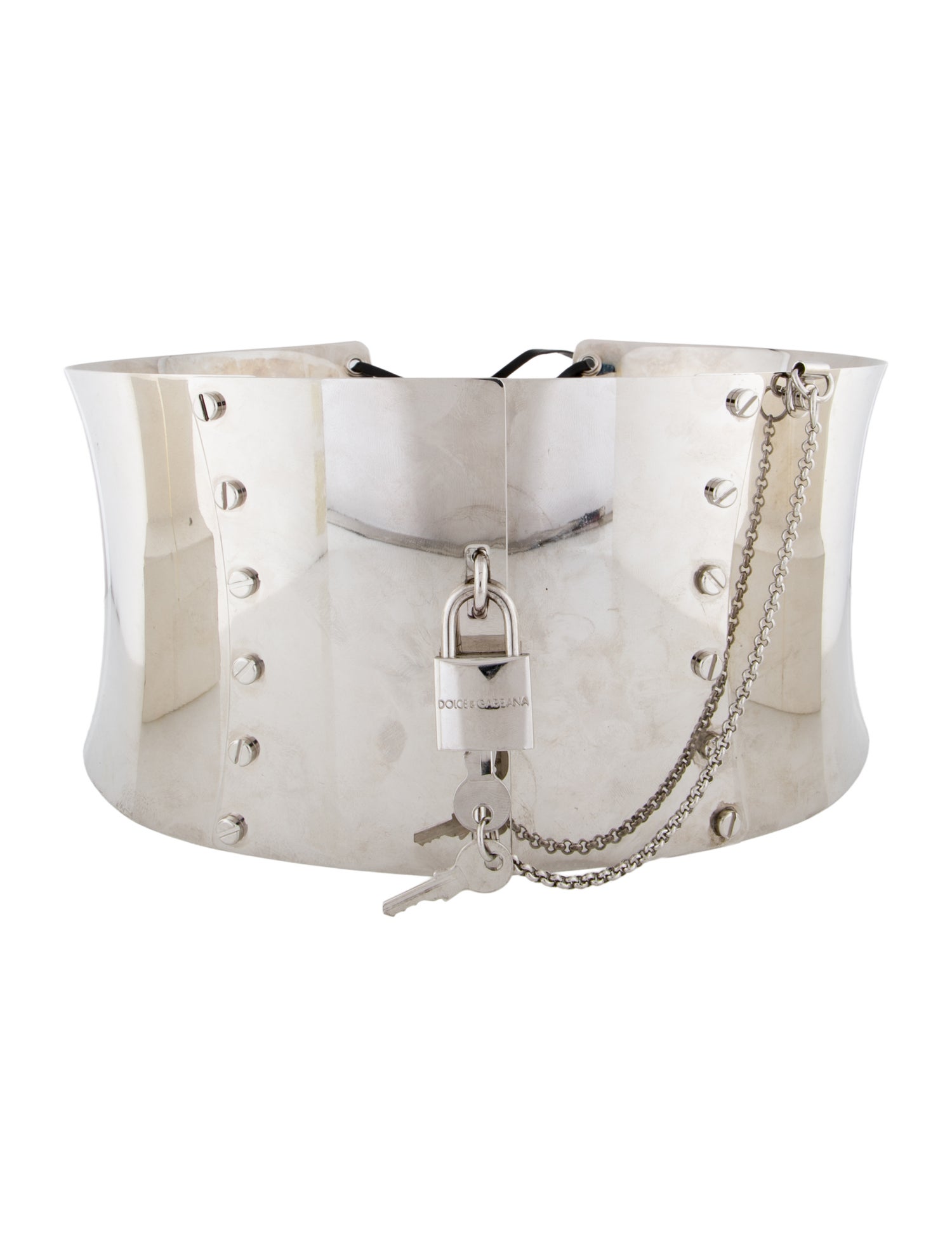 Dolce & Gabbana Wide Metal Belt