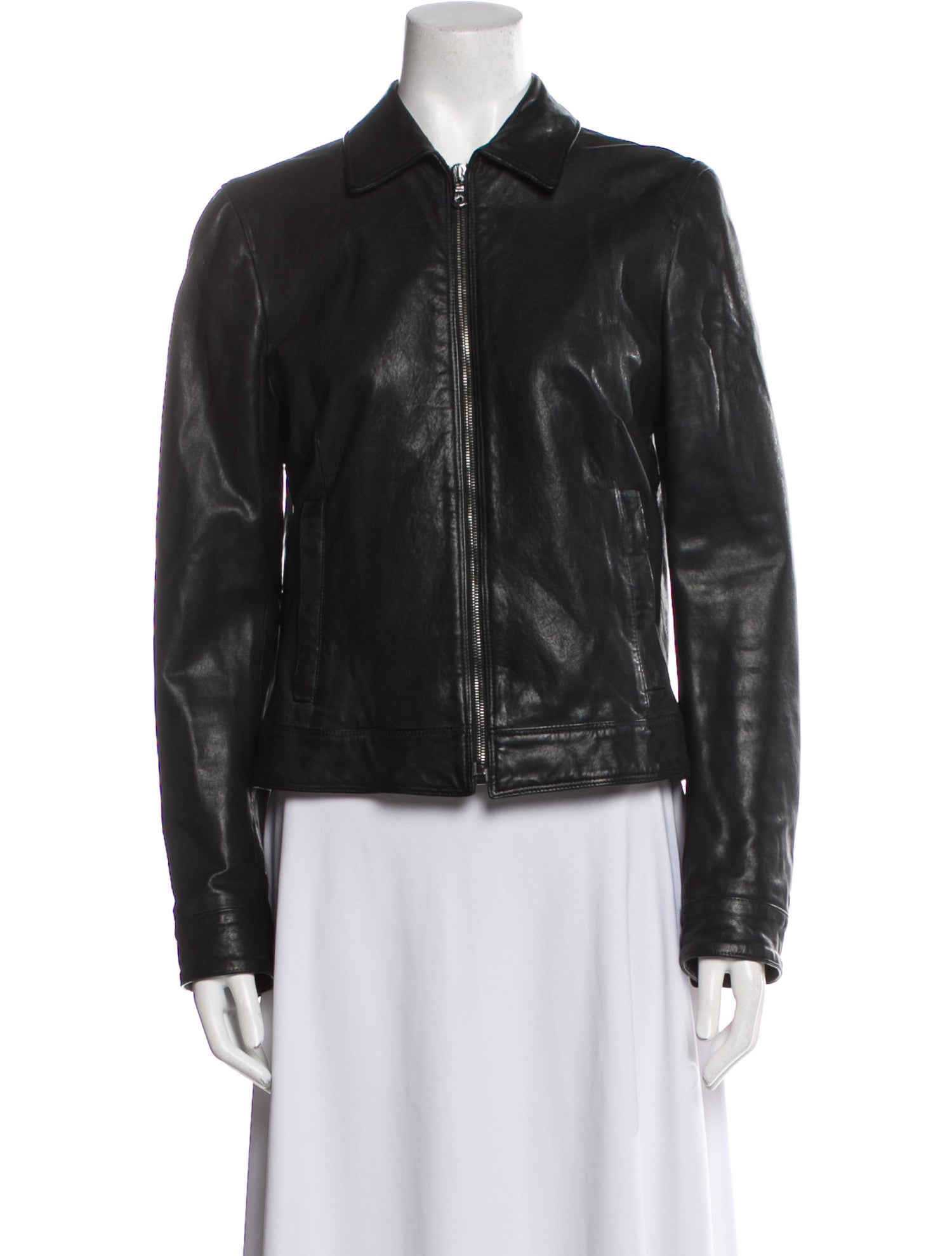 Dolce & Gabbana Leather Biker Jacket