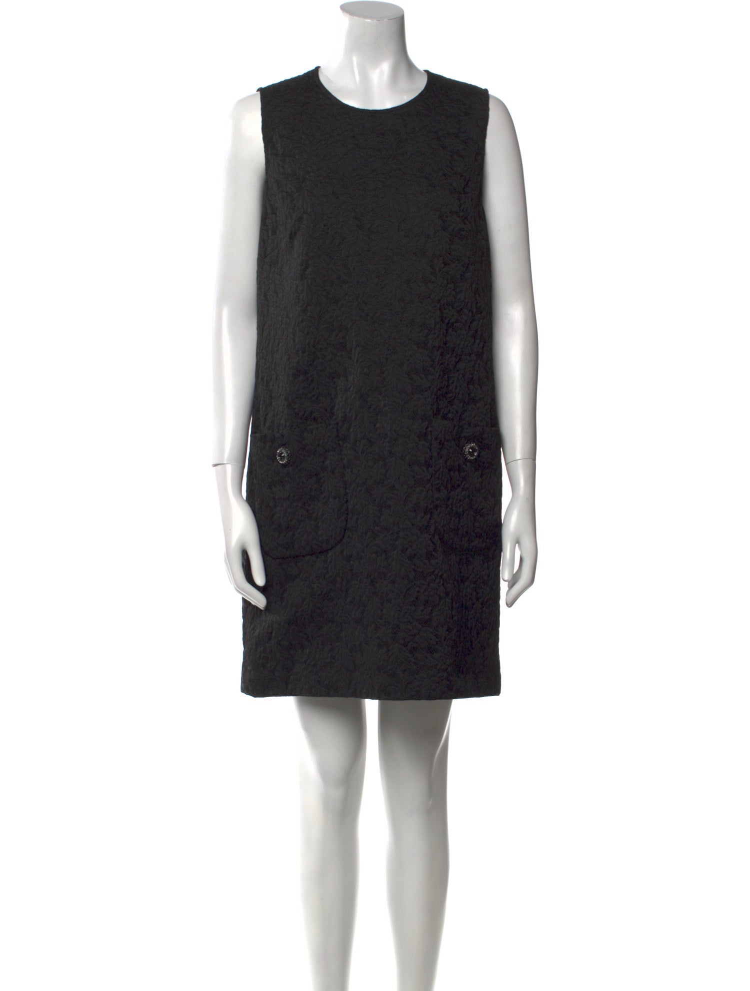 Dolce & Gabbana Crew Neck Mini Dress