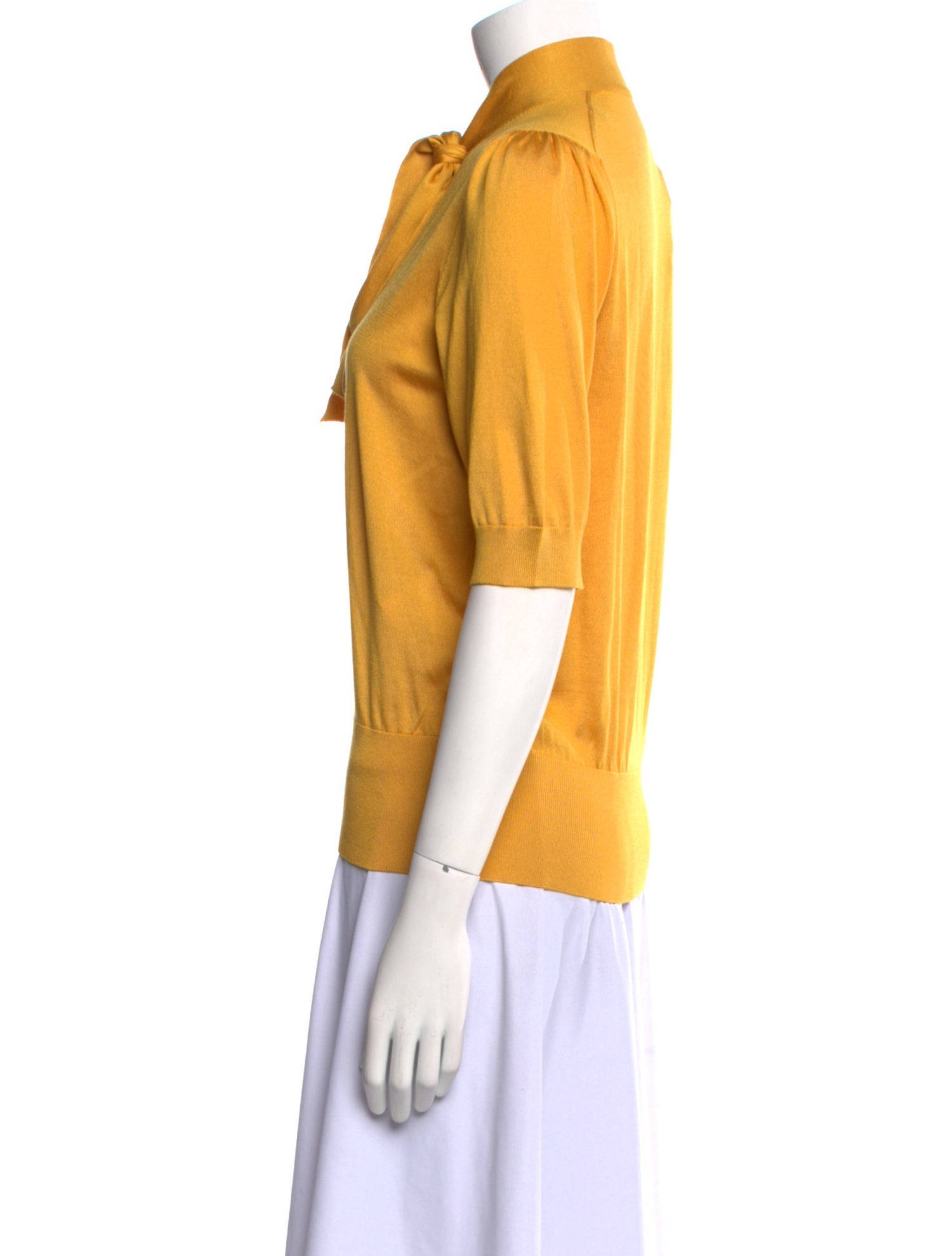 Dolce & Gabbana Silk Tie Neck Polo w/ Tags