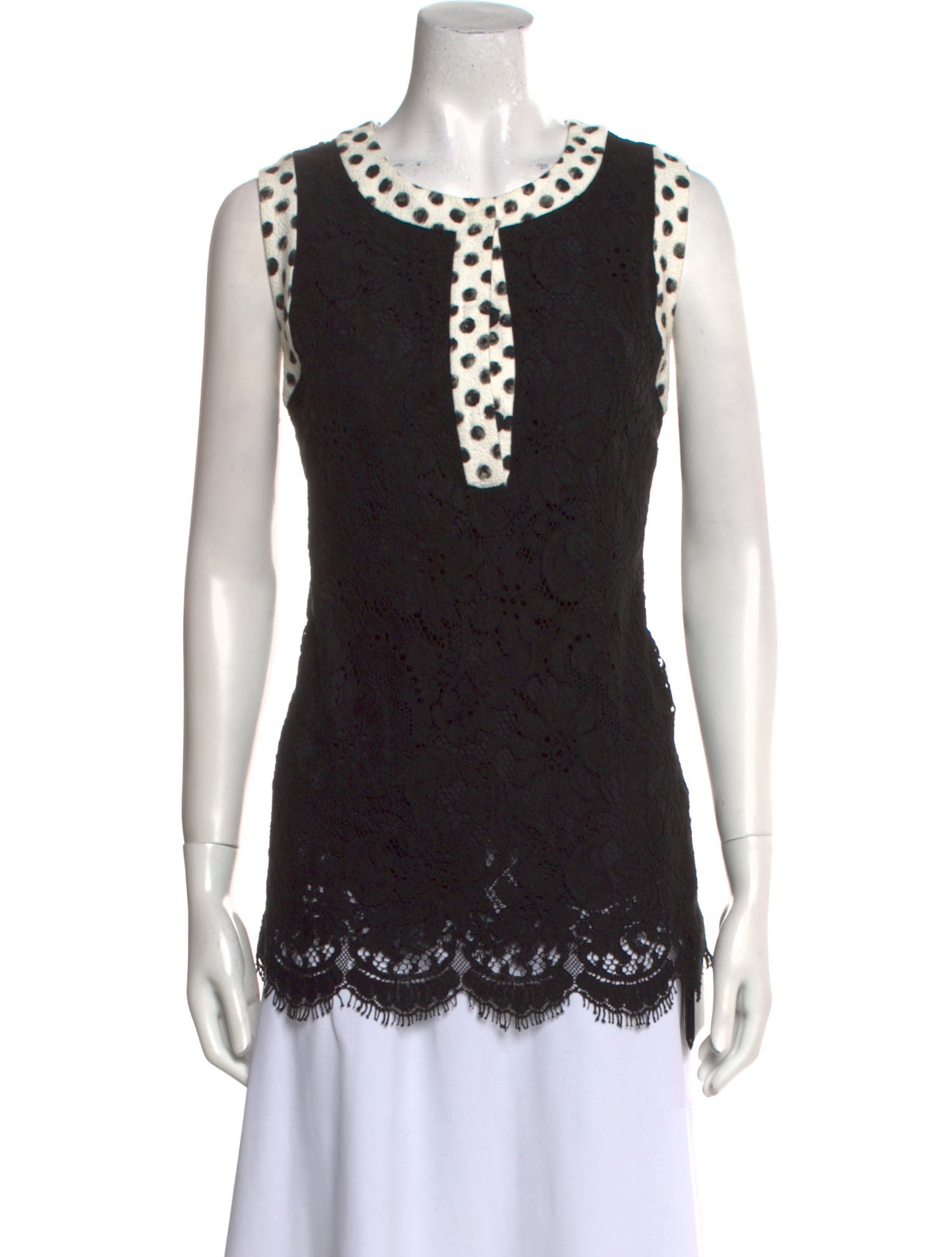 Dolce & Gabbana Crew Neck Sleeveless Top