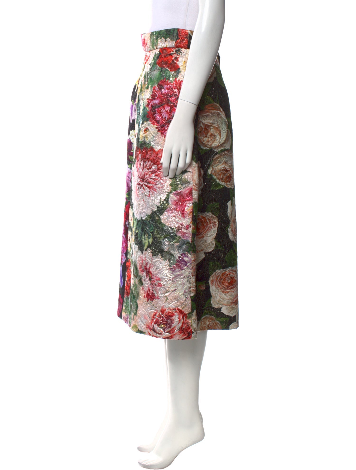 Dolce & Gabbana Floral Print Knee-Length Skirt